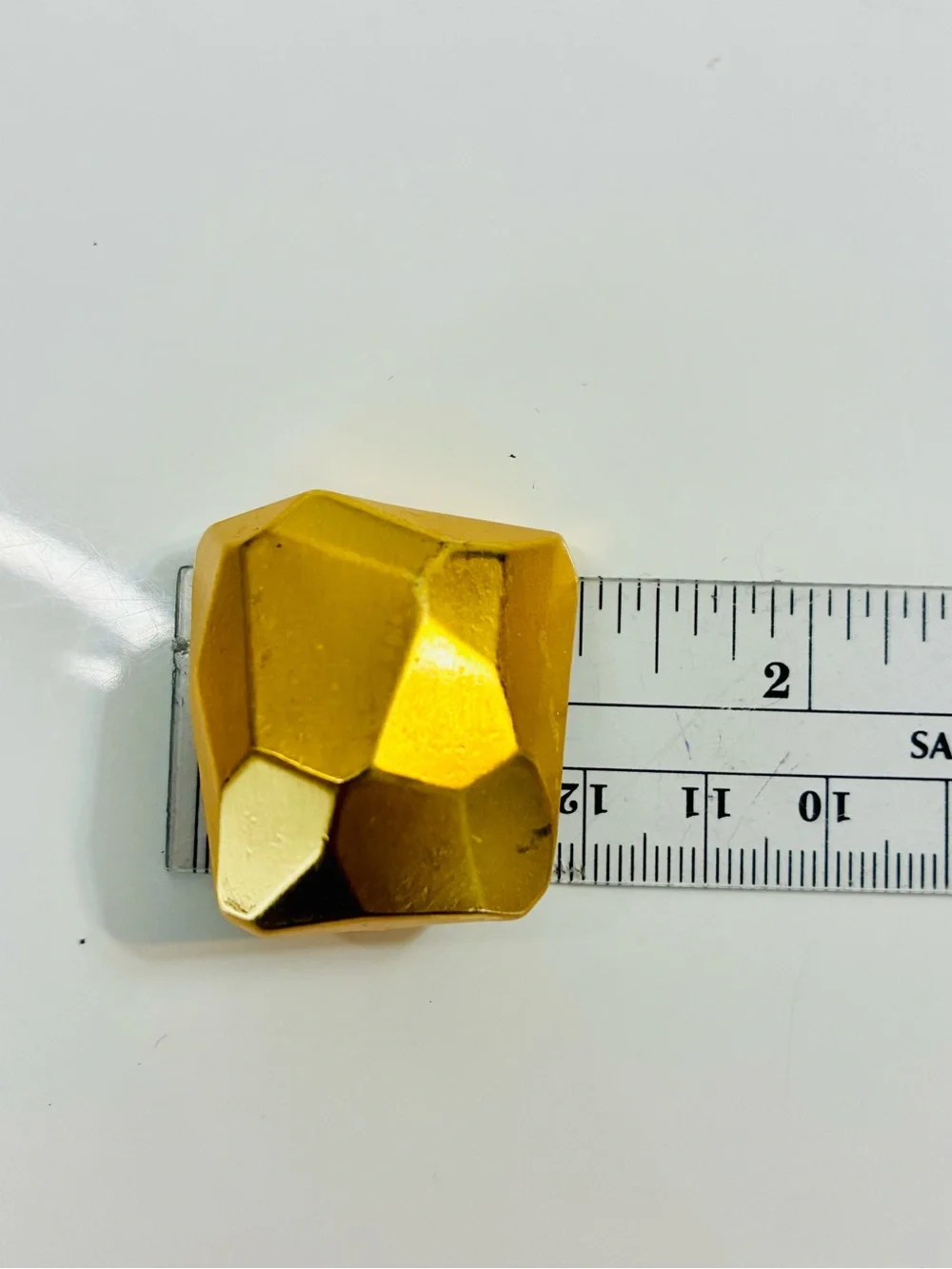 Classiques Entier Bold Gold Geometric Faceted Statement Clip Earrings